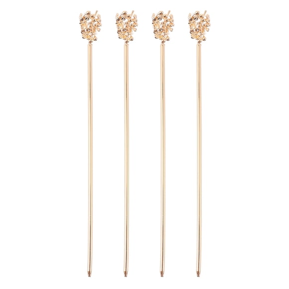 4 unids flor pelo palillo palillo horquilla adornos de pelo cosplay traje accesorios