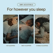 Coop Sleep Goods Eden Pillow, King, Medium-Soft Cooling Gel Foam for Back, Stomach, Side Sleepers