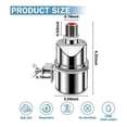 thumbnail image 4 of 3X Automatic Water Level Control Valve 1/2 Inch Stainless Steel Float Ball Valve with Clip, 4 of 4