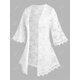 thumbnail image 2 of Cárdigan Talla Extra Encaje Floral Rosegal  Cárdigans de talla grande, 2 of 5