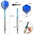 thumbnail image 5 of Dardo con punta de plástico [18 g], kit de 12 dardos para juegos de dardos electrónicos (42 plumas + 100 puntas + 6 ejes de aluminio adicionales), 5 of 5