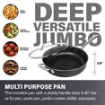thumbnail image 3 of Granitestone Nonstick Sauté Pan with Lid – 5.5 Quart. Multipurpose Jumbo Cooker, 3 of 4