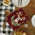 thumbnail image 4 of Kumdkd Christmas Kitchen Towels and Dishcloths Absorbent Merry Christmas Tree Reindeer Truck Santa Claus Hand Dish Tea Towels Plaid Decoration for Xmas Home Gift Supplies, 17.7"x25.9", 4 of 6