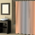 thumbnail image 2 of Fabric Shower Curtain Ombre Abstract Gradient Coral Pink and Gray Shower Curtains with 12 Hooks Waterproof Machine Washable Bath Curtains for Bathroom, 48x 72in, 2 of 6