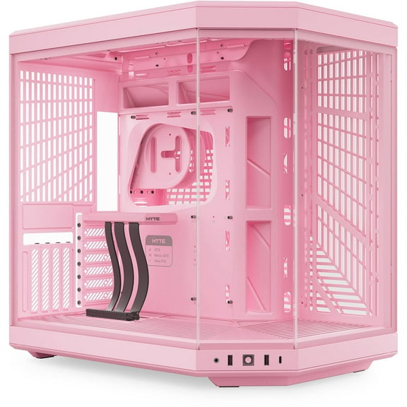 HYTE Y70 MidTower ATX Case  Strawberry Milk Edition