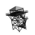 thumbnail image 1 of Siruishop 1/64 Lookout Tower Micro Landscape Decor Collectible Simulation DIY Building Black and Gray, 1 of 8