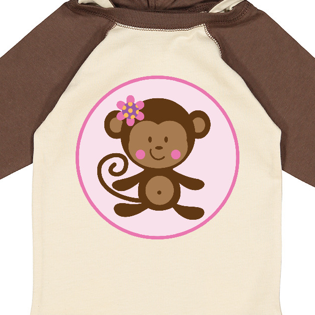 Inktastic Monkey Girl Girls Long Sleeve Baby Bodysuit - image 3 of 4