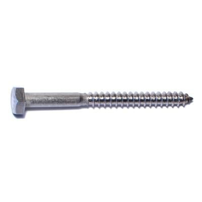 

1/4 x 3 18-8 Stainless Steel Hex Head Lag Screws HLSHSS-138