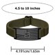 thumbnail image 3 of Pulsera inicial para hombre Correa elástica ajustable | Etiqueta de letras de acero inoxidable | Banda elástica de nailon negro | Joyería personalizada con monograma de bandera | Se adapta a 4,5-10, 3 of 6
