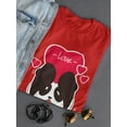 thumbnail image 3 of Panda Holding Love Heart Shaped T-Shirt Women -Image by Shutterstock, Female Small, 3 of 4