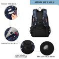 thumbnail image 4 of FORMRS Unisex School Backpack 17" Student Travel Bag with Laptop Compartment, Red and Blue Fireworks Pattern, 4 of 7