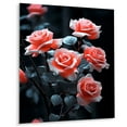 thumbnail image 2 of Designart "Pink Flowers Coral Charm" Floral Metal Wall Art, 2 of 5