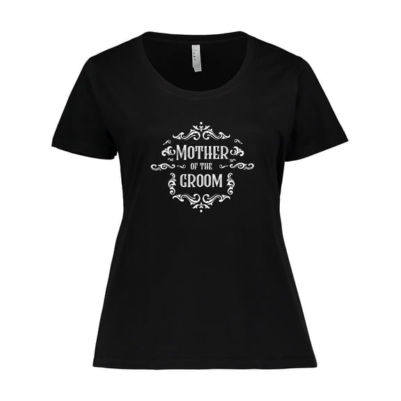Inktastic Mother of the Groom in White Women's Plus Size T-Shirt