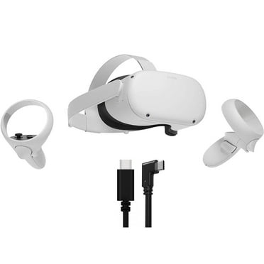 2020 Oculus Quest 2 All-In-One PC VR Headset 128GB Christmas Holiday Family Bundle, Advanced Virtual Reality Gaming Headset, 10FT Mytrix Link Cable for PC VR