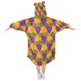 thumbnail image 2 of joogoo Wearable Blanket Hoodie for Grapes Hand Drawn Oversized Sherpa Hooded 3-14 YR M, 2 of 7