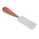 thumbnail image 3 of Cuchillo para desbastar cuero Cuchillo para cuero con mango de madera plano de acero inoxidable resistente Herramienta para cortar bordes de cuero para bricolaje, 3 of 10