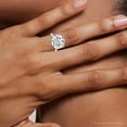 thumbnail image 7 of Pompeii Certified 10.83Ct Natural Round Brilliant Cut Diamond Solitaire Engagement Ring, 7 of 7