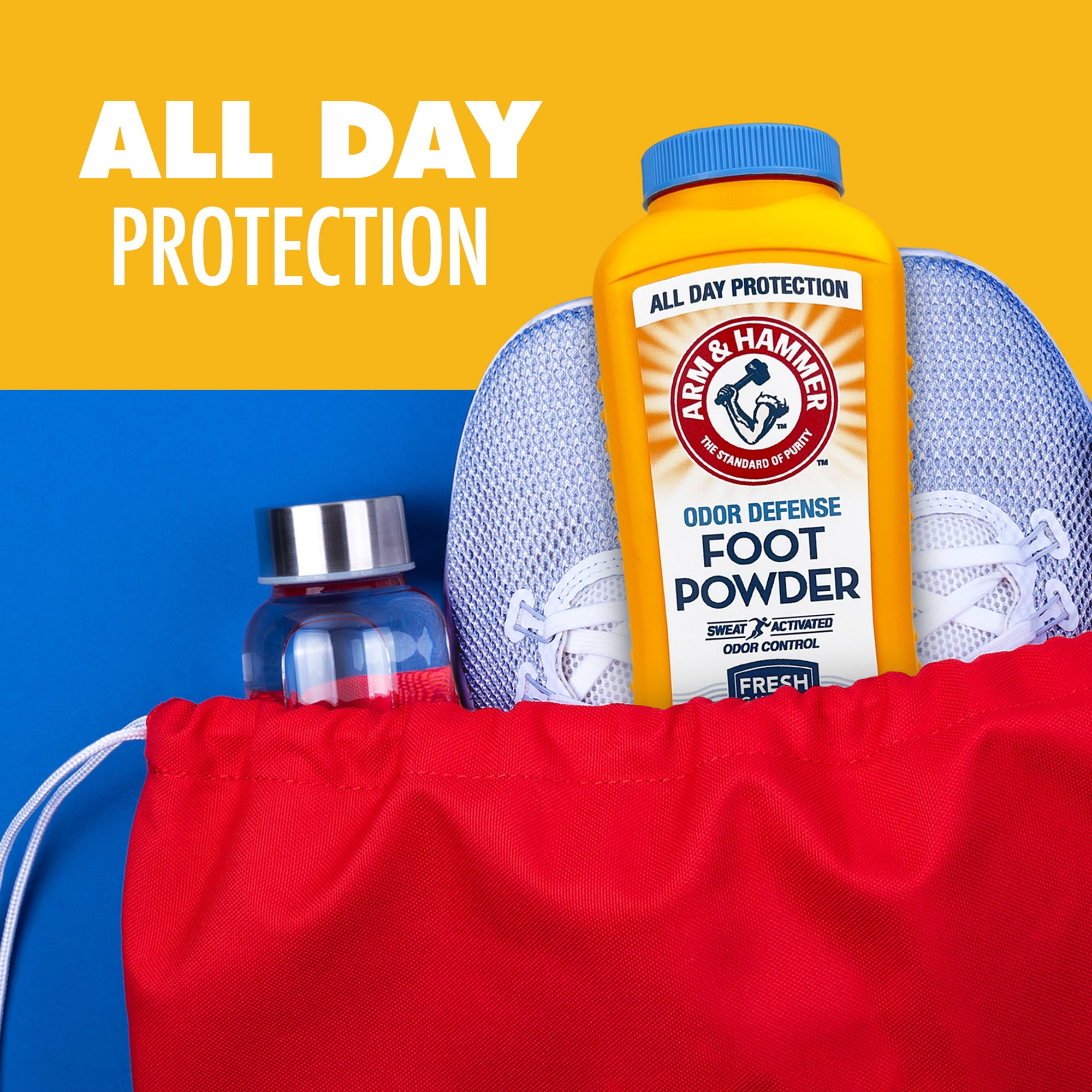 (2 pack) Arm & Hammer Fresh Scent Odor Defense Foot Powder, 7 oz
