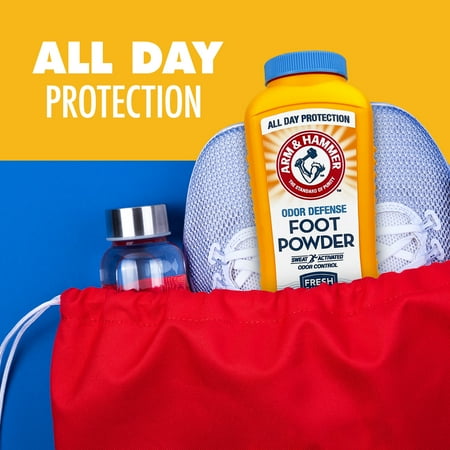 Arm & Hammer Fresh Scent Odor Defense Foot Powder, 7 oz