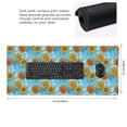 thumbnail image 3 of Disketp Sunflowers Gaming Mouse Mat Long Extended Mouse Pad Desk Mat Non-Slip Rubber Mice Pads Stitched Edges(315.5 x 16 x 0.12 Inches), 3 of 8