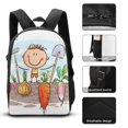 thumbnail image 2 of Happy Farm Backpack Trio Kit Lightweight Polyester Bookbag Snack Bag Pen Case, 2 of 4