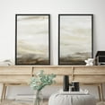 thumbnail image 2 of IDEA4WALL Framed Canvas Print Wall Art Set Abstract Indistinct Tornado Landscape Digital Art Neutral Cool and Neutral Tones Wall Decorative Zen Minimal Artwork for Home Decor - Black 24"x36"x2, 2 of 5