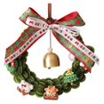 thumbnail image 1 of Christmas Decoration Garland Scene Layout Christmas Tree Decorations Rattan Ring Pendant Door Hanging Twist Stick, 1 of 5
