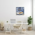 thumbnail image 2 of Stupell Industries Fashion Book Pile Glam Designer Accessories Blue Gold Beauty & Fashion Painting Gray Framed Art Print Wall Art, 24 x 24, 2 of 8