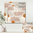 thumbnail image 4 of Abstract Monstera Leaf and One Line Art Shapes 30 in x 30 in Painting Canvas Art Print, by Designart, 4 of 4