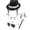 5PC, variant on Pop Star Costume Accessories Set, Sequin Fedora Hat Sunglasses Headset Mic Gloves for Halloween Stage Show