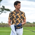 thumbnail image 3 of Fotbe Chicken Legs Camiseta Polo de Golf para Hombre con Estampado – Camisa Deportiva Transpirable con Cuello Abotonado-4X-Large, 3 of 6