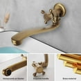 thumbnail image 4 of Single Cold Water Control, Wall Mounted Faucet: Antique Design Easy Installation For Kitchen Pool Balcony Furniture Sink, 4 of 5