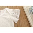 thumbnail image 4 of Conjunto de ropa para bebés y niñas SDJMa con mono de encaje liso y faldas con volantes de tul, 4 of 8