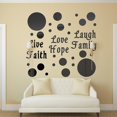 thumbnail image 4 of Autocollant Mural Cercle Solide Amour Vie Rire Rouge, 4 of 5