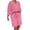 short sets 16#Hot Pink, variant on WAYUTE Shorts Sets Women 2 Piece Outfits Casual Solid Color V Neck Loose Fit Top and Knee Length Belted Shorts Set Thin Breathable Streetwear
