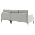thumbnail image 4 of Evermore Right-Facing Upholstered Fabric Sectional Sofa, 4 of 5
