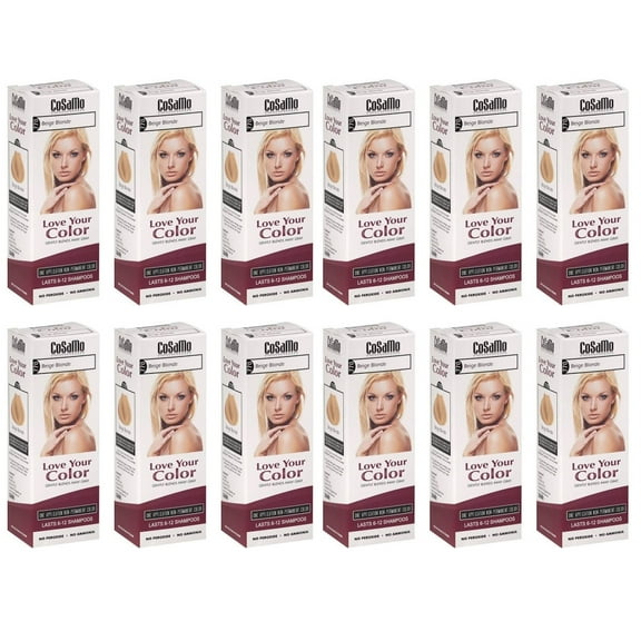 CoSaMo - Love Your Color Non-Permanent Hair Color 770 Beige Blonde - 3 oz. (Pack of 12)   3 Count Eyebrow Trimmer