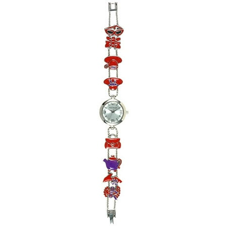 Waltham Women's Fashion Watch With Red Enamel Charms