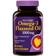 Natrol Flaxseed Oil, 1000 mg, 90 Ct