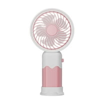 RoamHome Electric Mini Fan Charging Small Fans USB Rechargeable Handheld Battery Powered Portable Fans Personal Cooling Fan That Blows Cold Air (Pink)