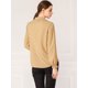 thumbnail image 5 of Blusa De Manga Larga Con Cuello Peter Pan Y Volantes Para Mujer Caqui S, 5 of 6