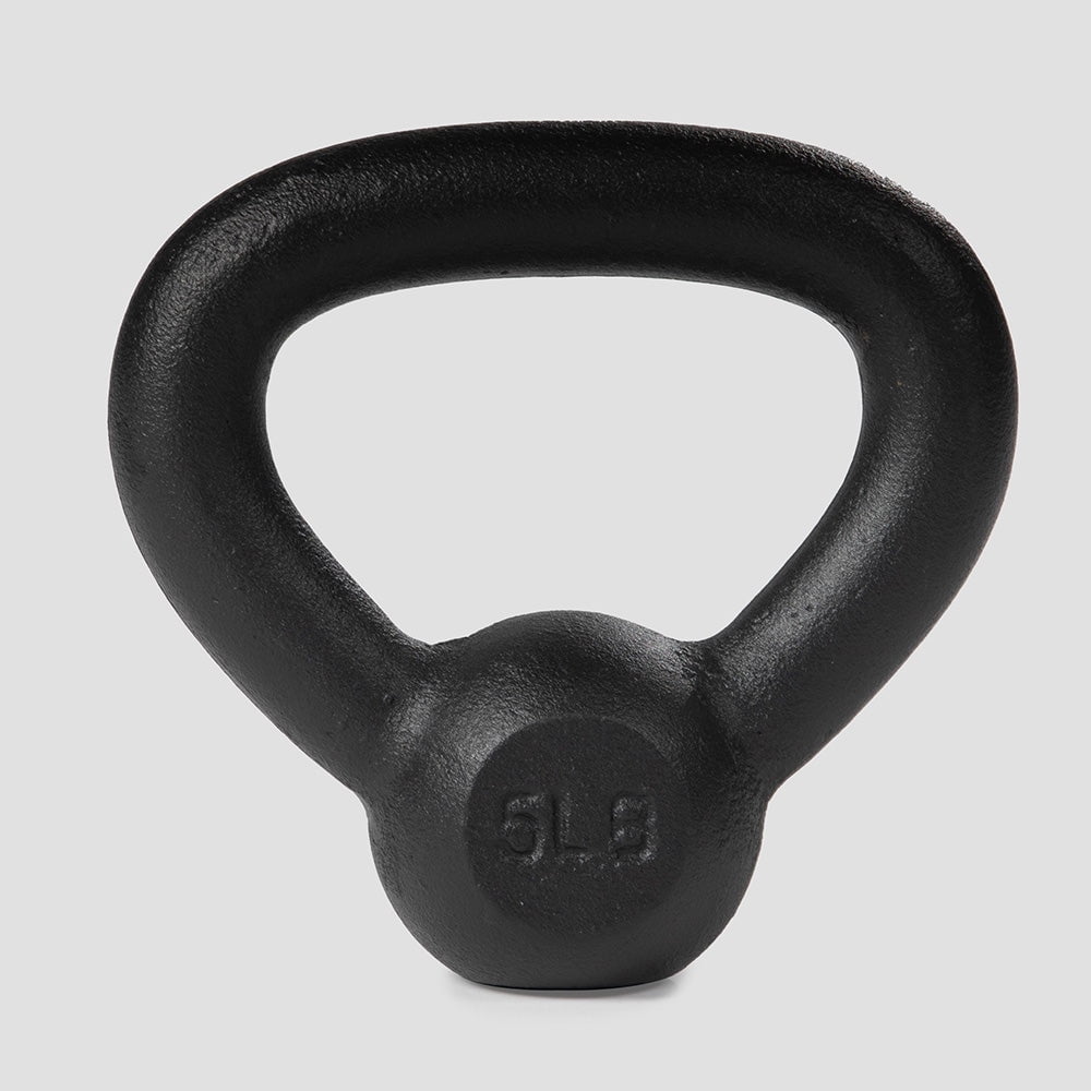 Titan Fitness 5 LB Cast Iron Kettlebell, Single Piece Casting, LB Markings, Full Body Workout