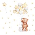 thumbnail image 1 of Pegatinas de pared de globos de oso estrella Pegatinas de pared de acuarela Pegatinas de pared Pegatinas de puerta de armario Pegatinas de pared para niños y niñas Decoración de pared para habitación TUNC Sencillez, 1 of 5