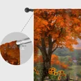 thumbnail image 4 of Lfeey Fall Pumpkin Blackout Curtains for Bedroom, Room Darkening Noise Reducing Curtains 63 Inch Length, 2 Panels, 4 of 7