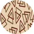 thumbnail image 1 of Ahgly Company Machine Washable Indoor Round Transitional Golden Blonde Gold Area Rugs, 5' Round, 1 of 7