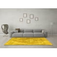 thumbnail image 3 of Ahgly Company Machine Washable Indoor Round Persian Yellow Traditional Area Rugs, 4' Round, 3 of 4