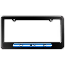 Thin White Line - Nurse RN Star of Life License Plate Frame