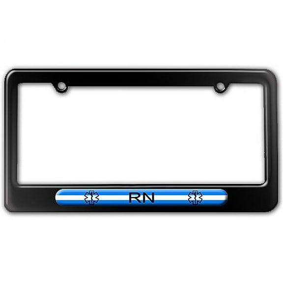 Thin White Line - Nurse RN Star of Life License Plate Frame