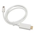 thumbnail image 1 of Mini Display Port Adapter Cable, Professional Male to Male Display Port to HD Multimedia Interface Adapter for Monitor Projector, White, 1 of 7
