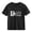 Black, variant on Juslio Boys Letter Pattern Shirts Comfortable Breathable Crew Neck, Casual Short Sleeved Tops T Shirts Sizes 2-18